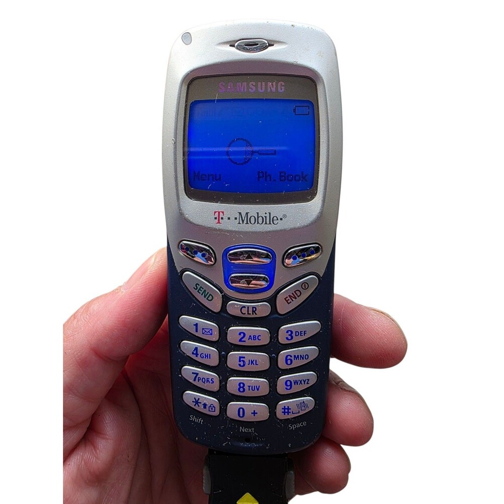 Vintage SAMSUNG T Mobile Portable Dualband Cell Phone Model SGH R225M